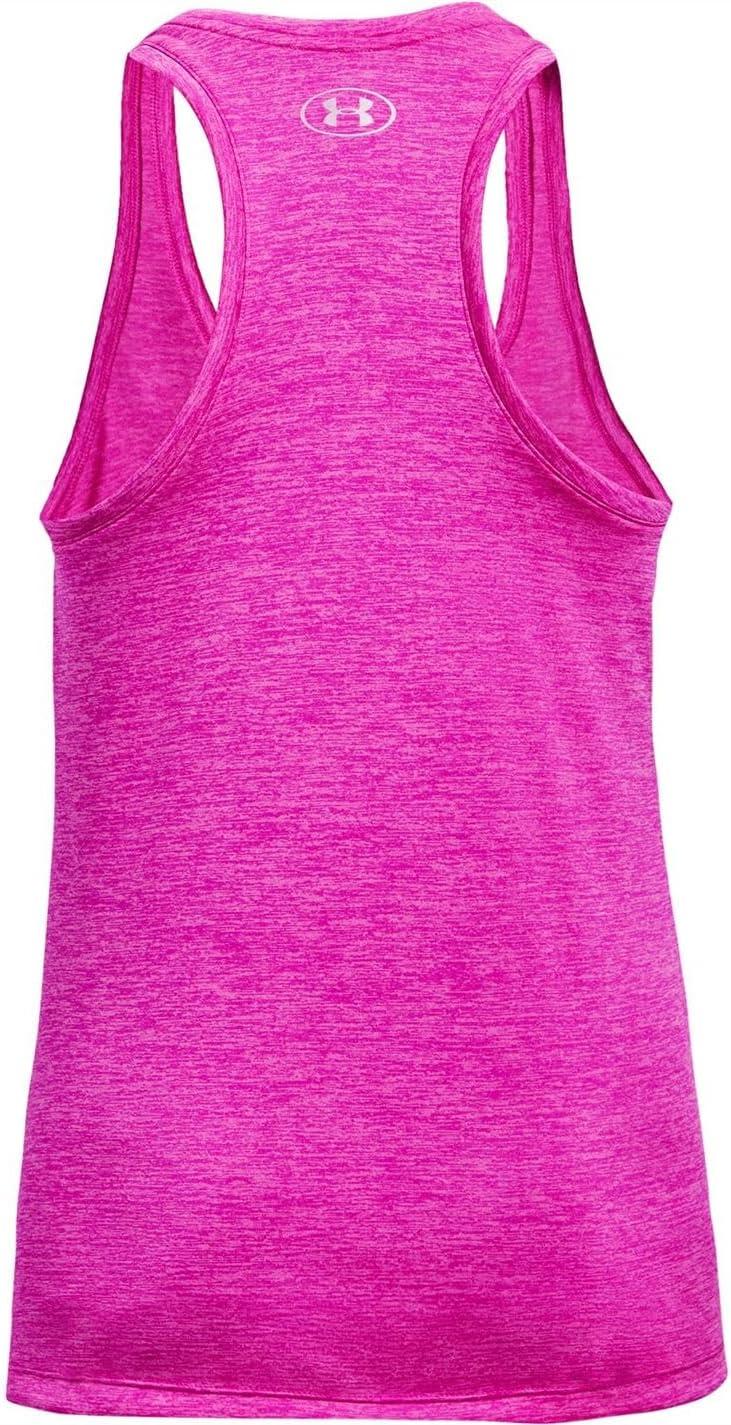 image:imageUnder Armour Womens Tech Twist Tank TopMeteor Pink 660Metallic Silver