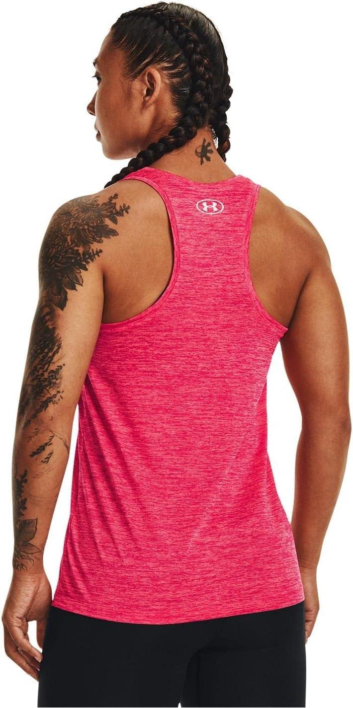 image:imageUnder Armour Womens Tech Twist Tank TopPenta Pink 975Metallic Silver