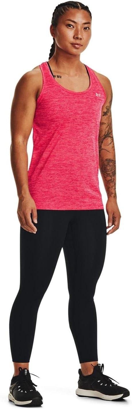 image:imageUnder Armour Womens Tech Twist Tank TopPenta Pink 975Metallic Silver