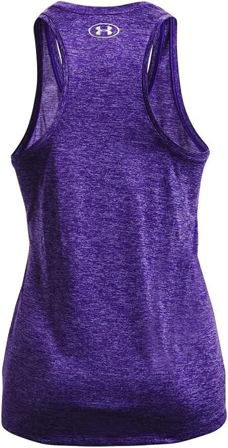 image:imageUnder Armour Womens Tech Twist Tank TopPurple Zest 754Metallic Silver
