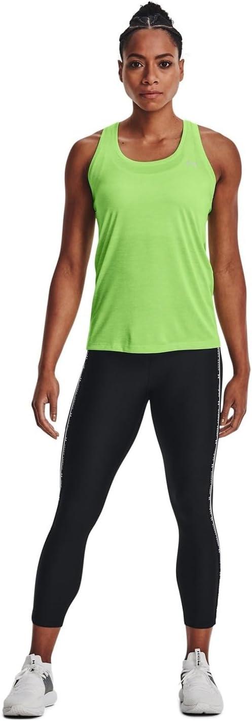 image:imageUnder Armour Womens Tech Twist Tank TopQuirky Lime 752Metallic Silver