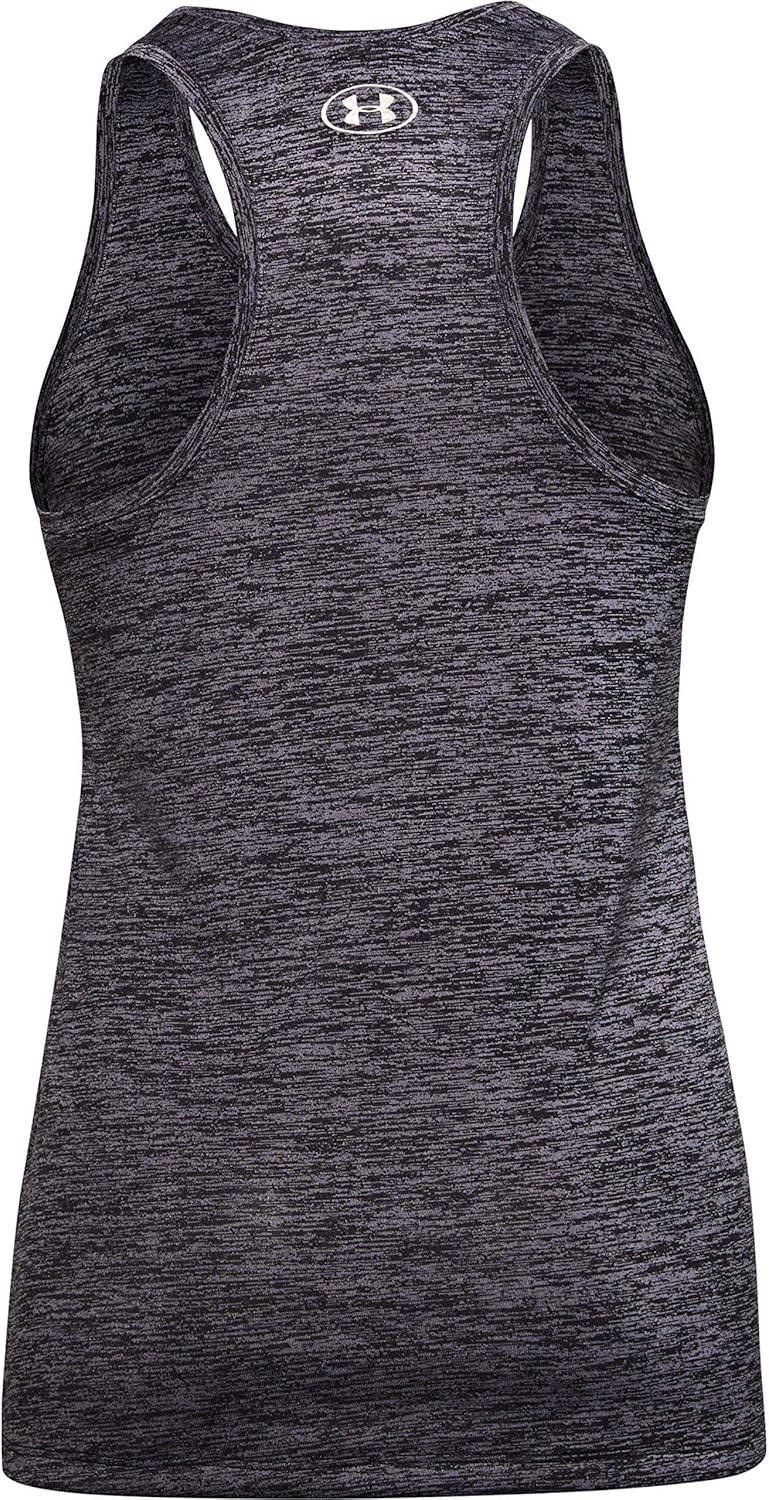 image:imageUnder Armour Womens Tech Twist Tank TopSlate Purple 585Metallic Silver