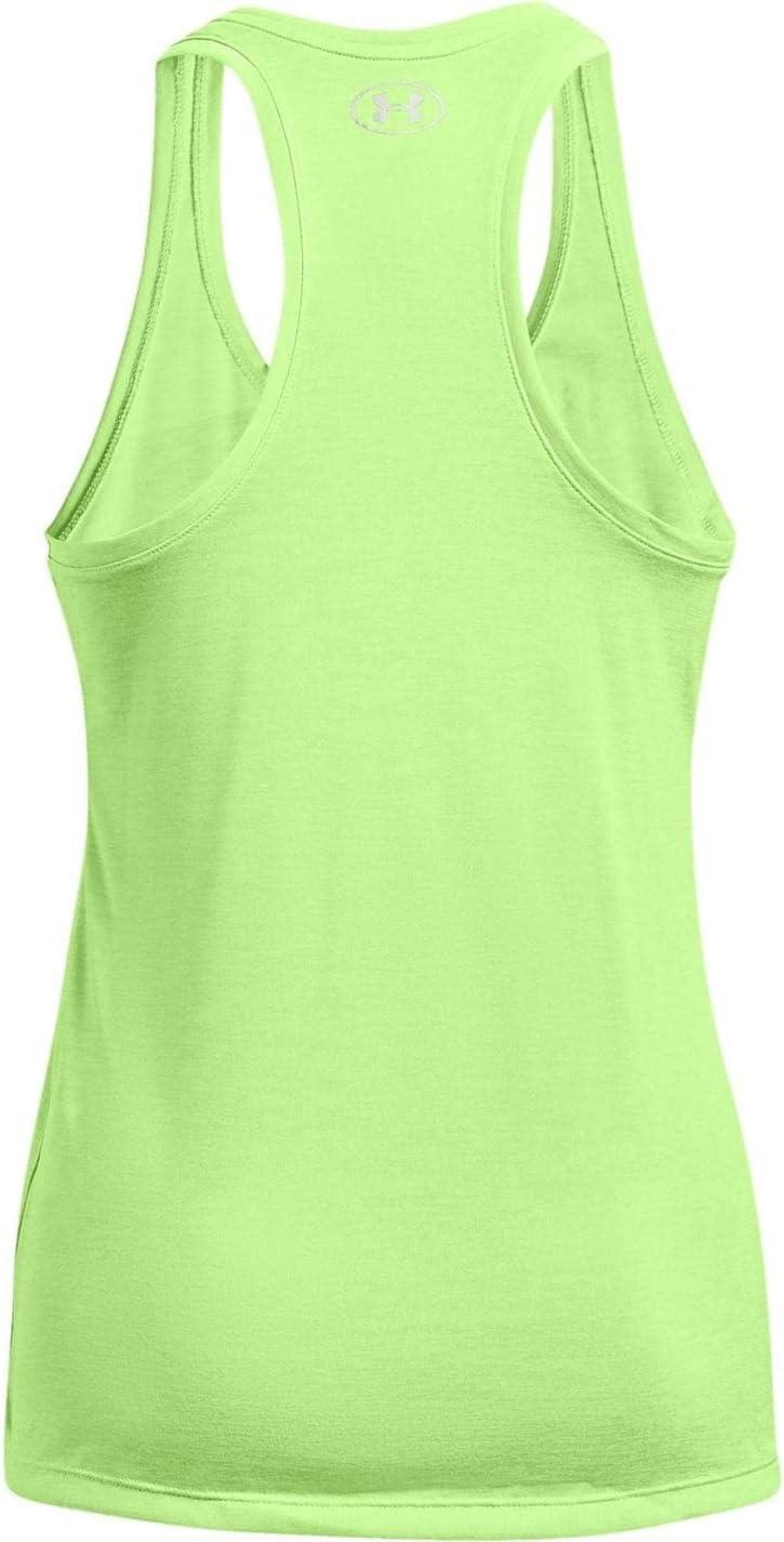image:imageUnder Armour Womens Tech Twist Tank TopSummer Lime 162Metallic Silver