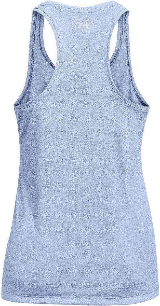 image:imageUnder Armour Womens Tech Twist Tank TopWashed Blue 421Metallic Silver