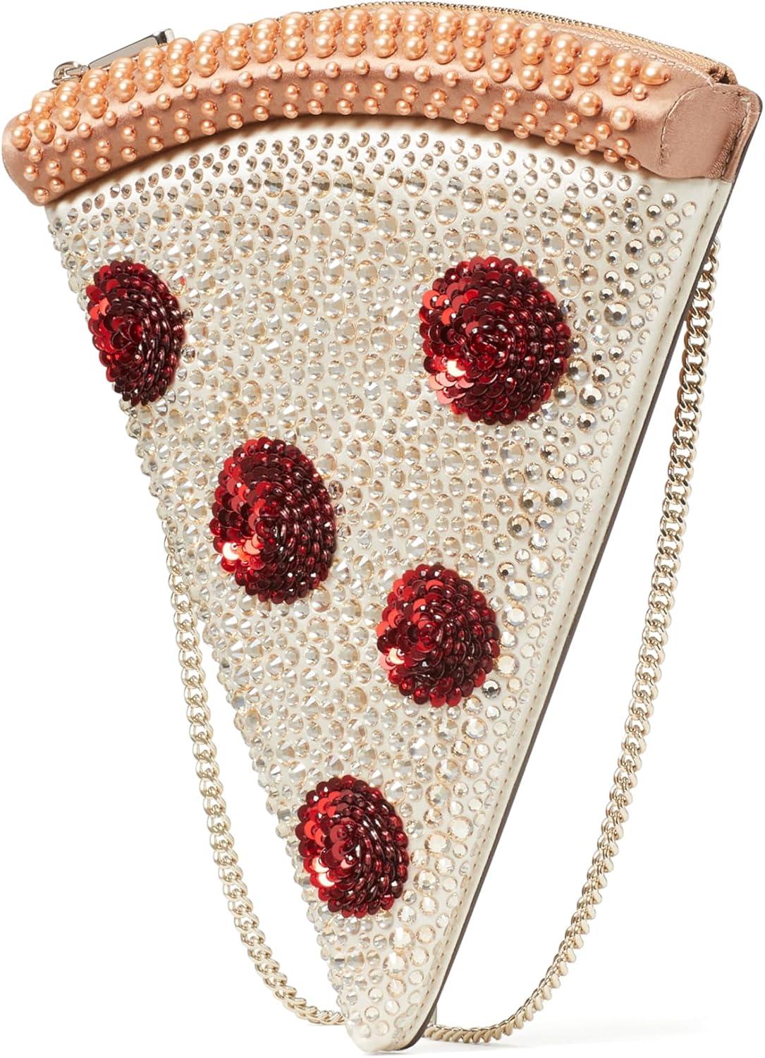 image:imagekate spade new york womens Novelty 3d Crossbody BagCrystal Embellished Pizza