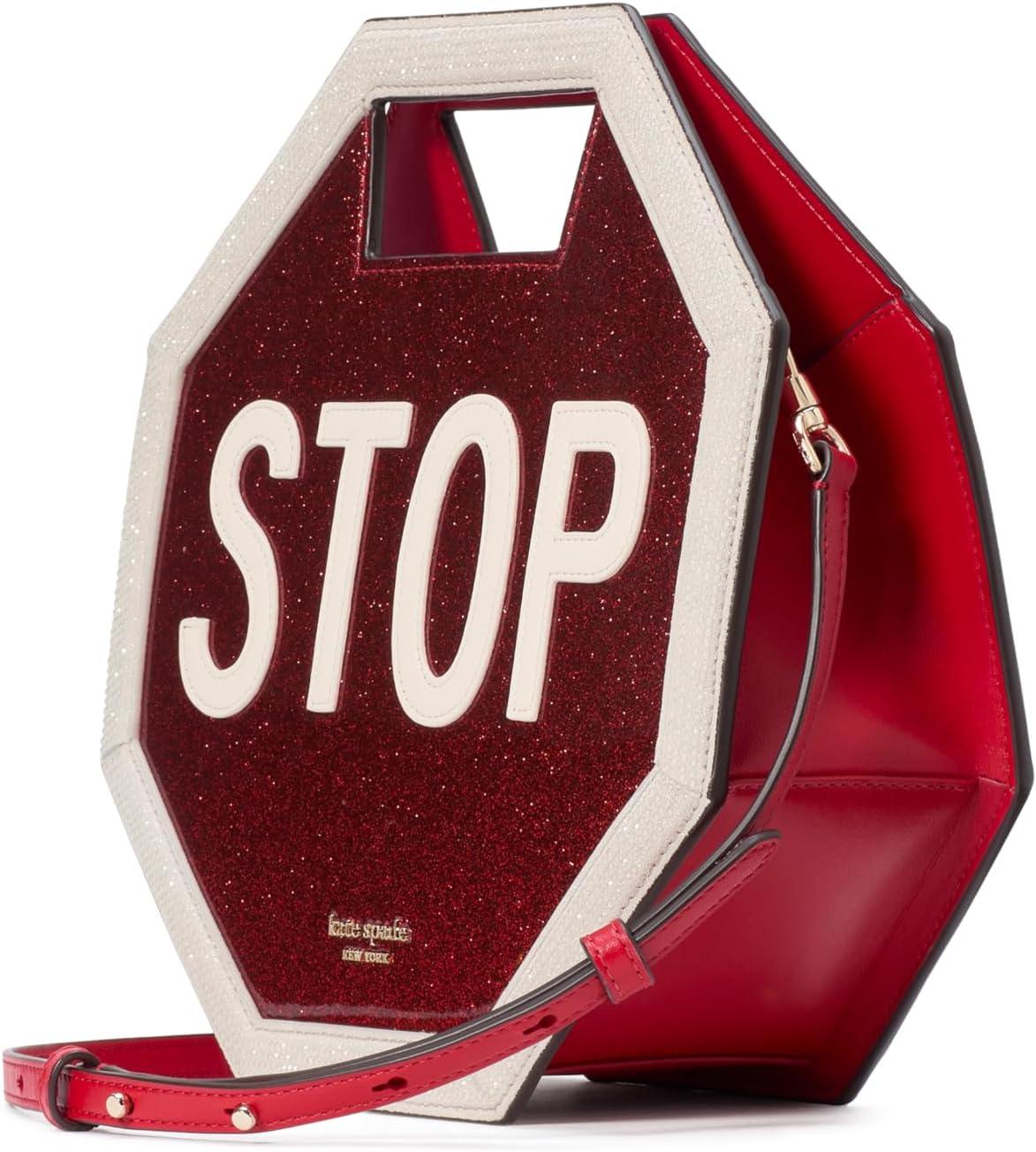 image:imagekate spade new york womens Novelty 3d Crossbody BagRed Multi Stop Sign