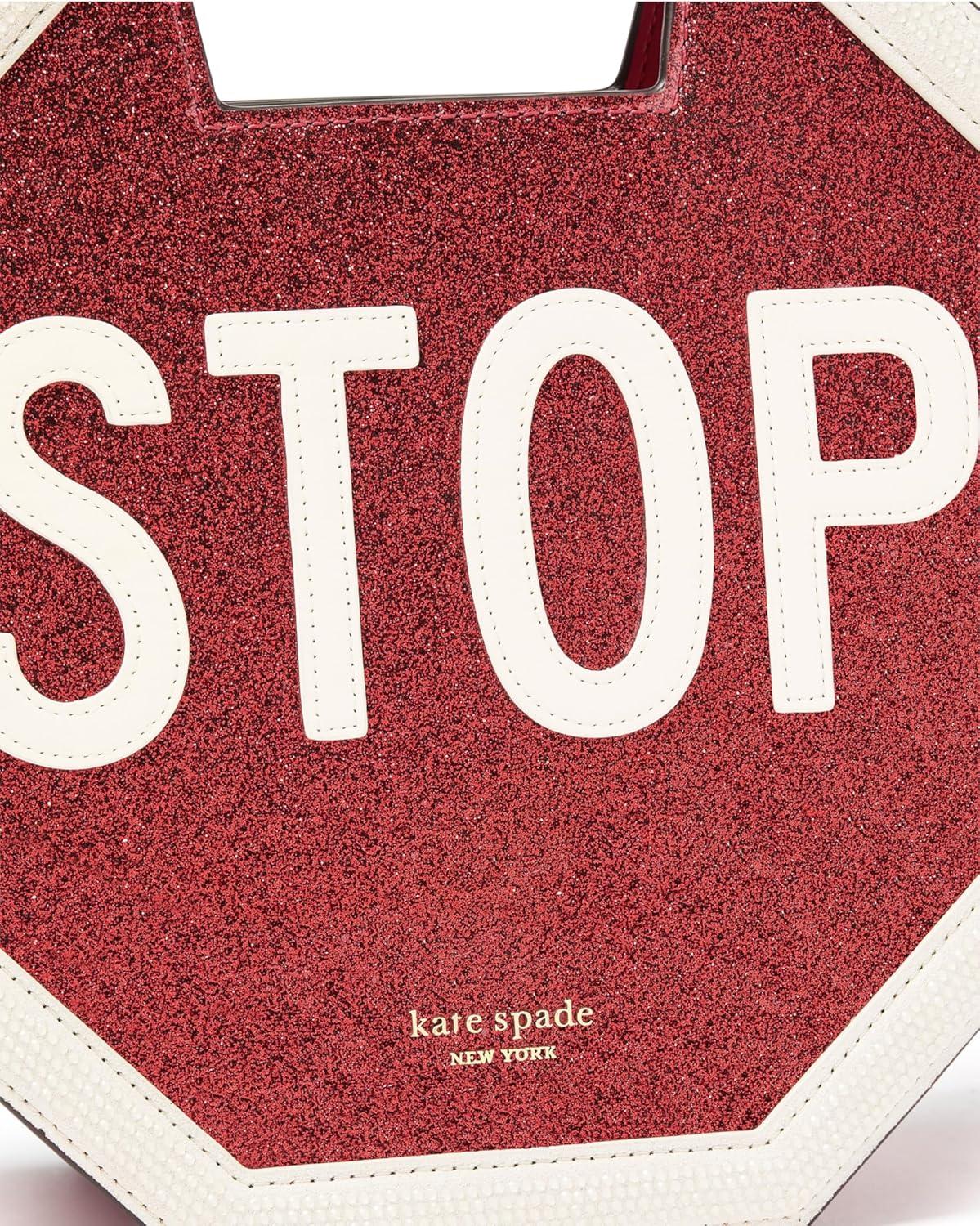 image:imagekate spade new york womens Novelty 3d Crossbody BagRed Multi Stop Sign