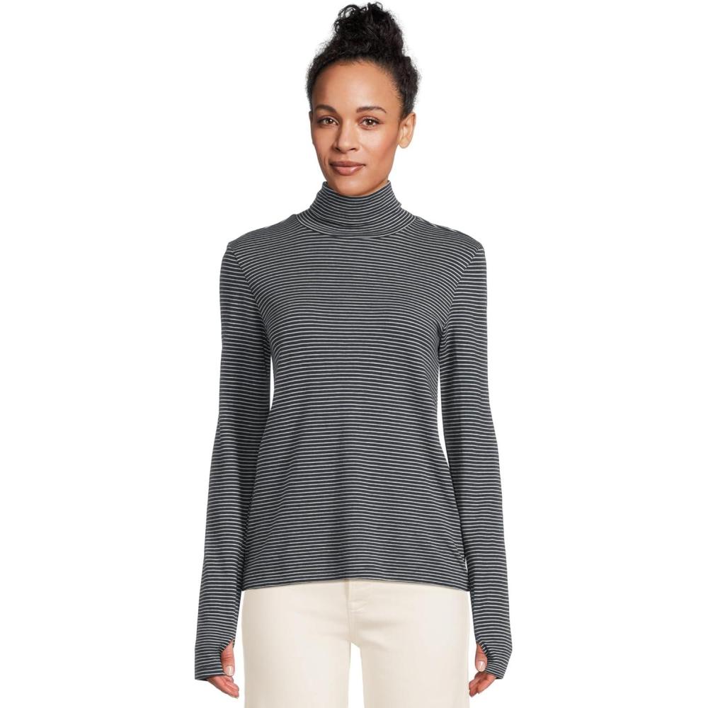 image:imageFaherty Womens Feather Cloud Layering T NeckCream Eclipse