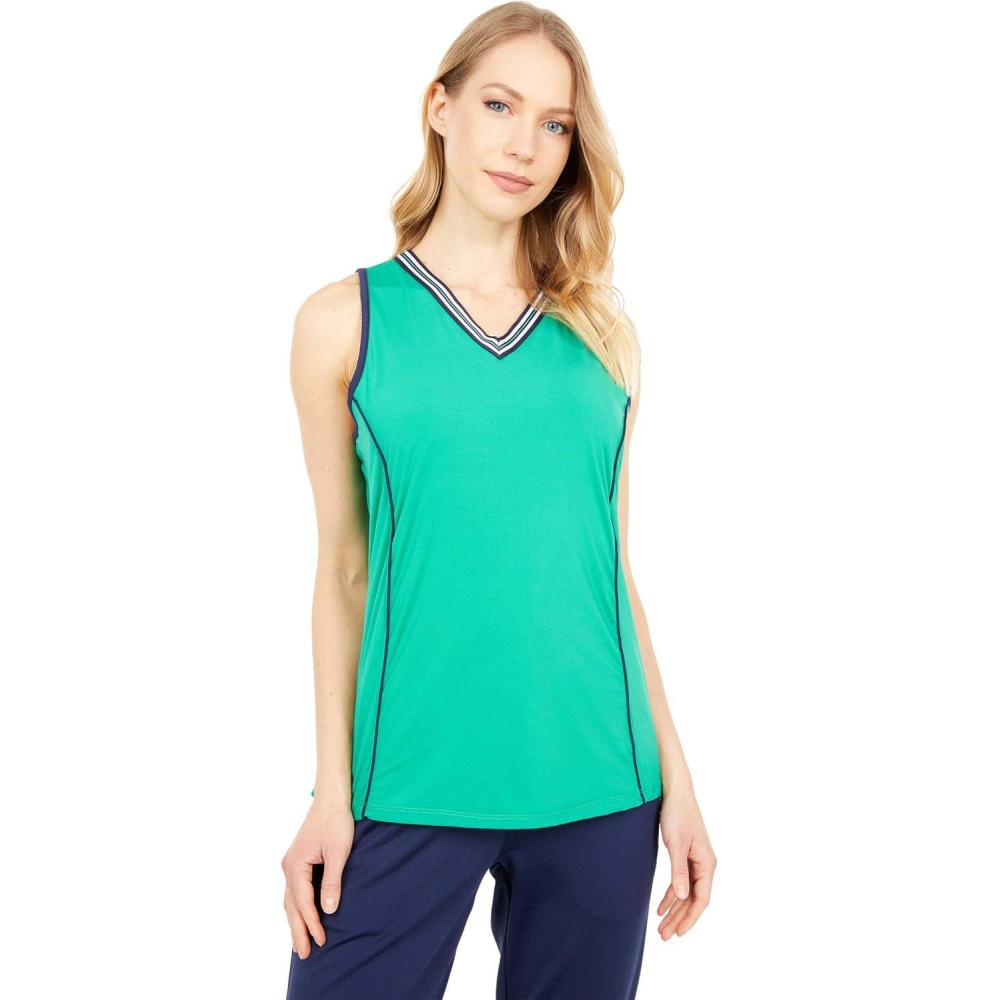 image:imageFila Heritage Full Coverage Tank Court GreenNavy 2XL