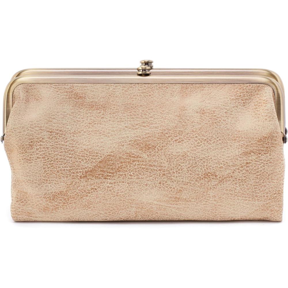 image:imageHOBO Lauren Leather Clutch Wallet for WomenGold Leaf