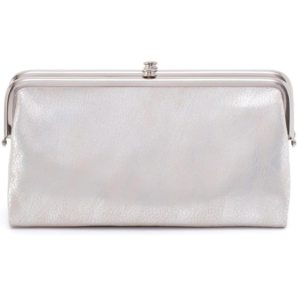 image:imageHOBO Lauren Leather Clutch Wallet for WomenSilver 1