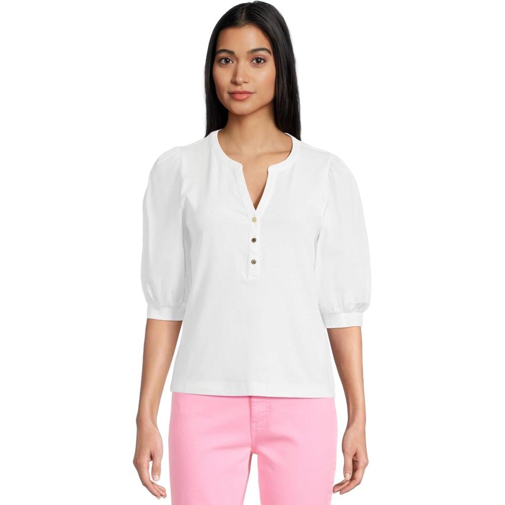 image:imageLilly Pulitzer Womens Ronson Knit TopResort White