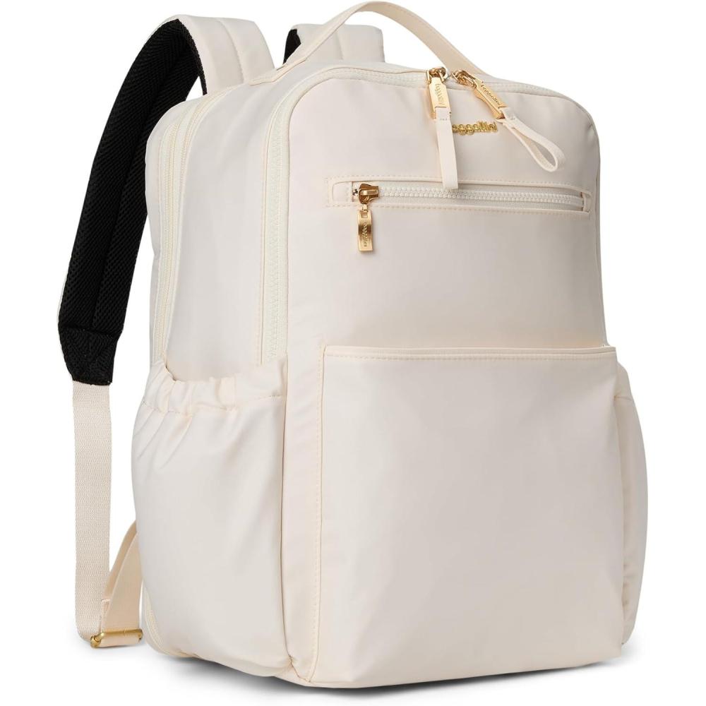 image:imageTribeca Expandable Travel Laptop Backpack WaterResistant Nylon Work Bag wOrganization Padded Sleeve amp RFID Tech