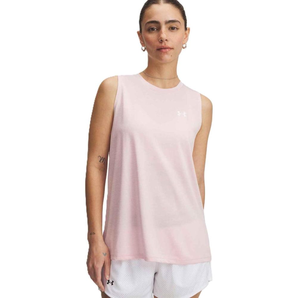 image:imageUnder Armour Womens Tech Twist Tank Top647 Prime Pink White