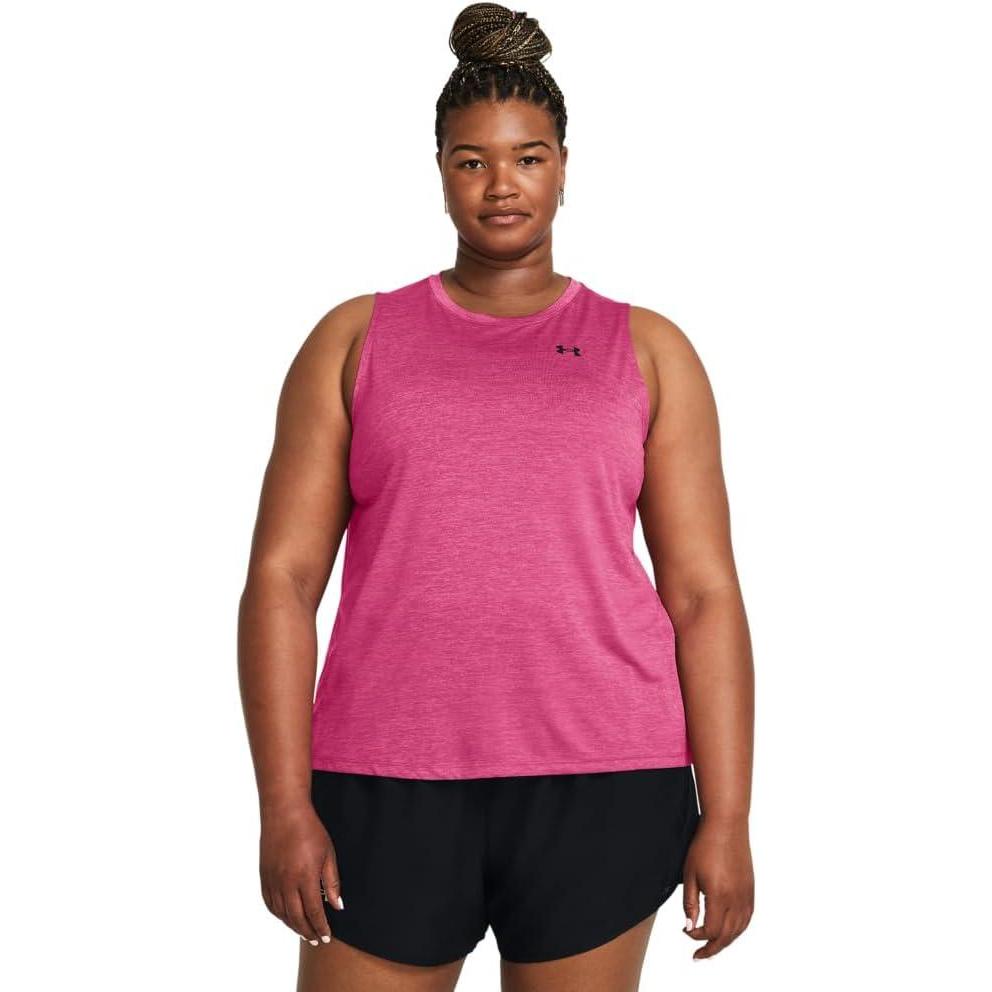 image:imageUnder Armour Womens Tech Twist Tank Top686 Astro Pink Black