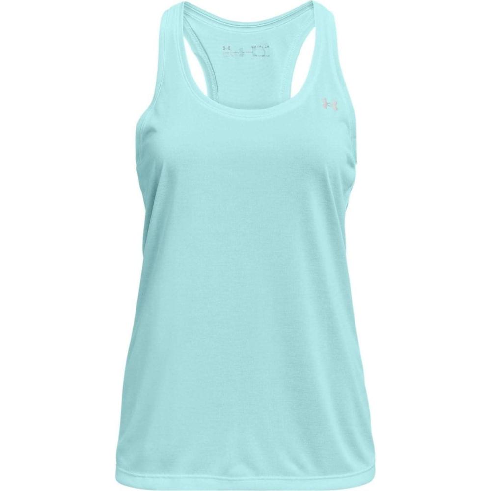 image:imageUnder Armour Womens Tech Twist Tank TopBreeze 442Metallic Silver