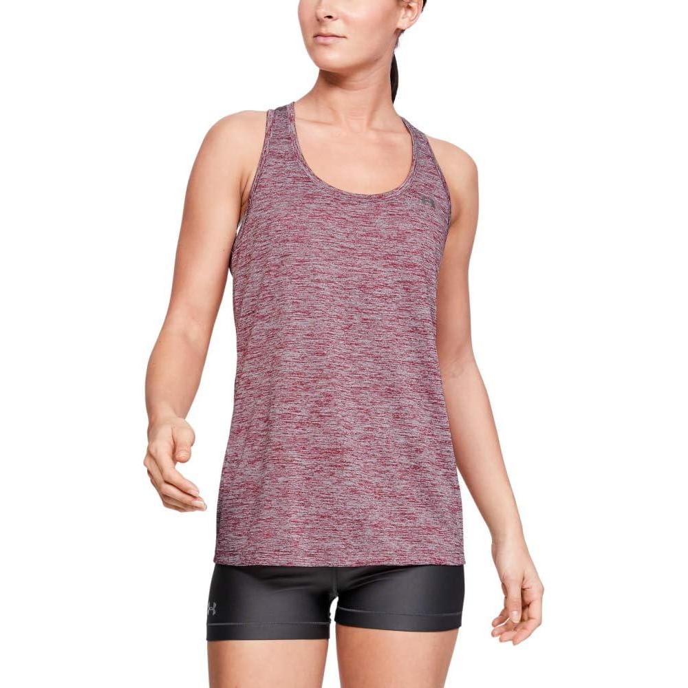 image:imageUnder Armour Womens Tech Twist Tank TopLevel Purple 570Metallic Silver