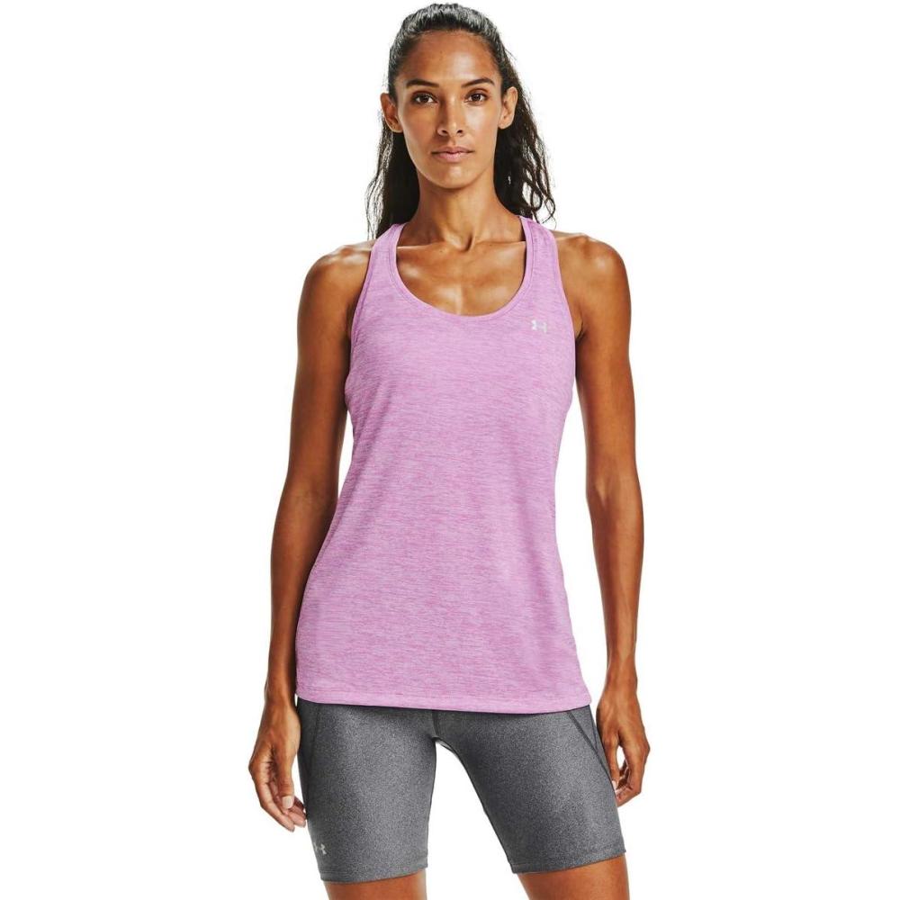 image:imageUnder Armour Womens Tech Twist Tank TopPolar Purple 537Translucent