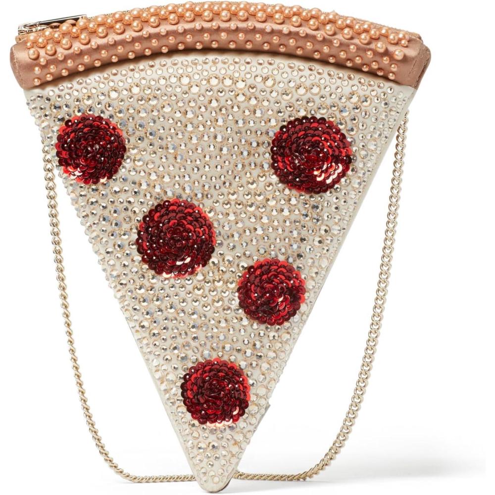image:imagekate spade new york womens Novelty 3d Crossbody BagCrystal Embellished Pizza