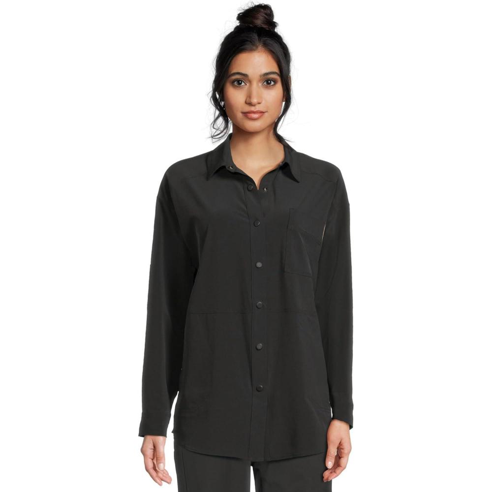 image:imageprAna Womens Railay Oversized Button DownBlack