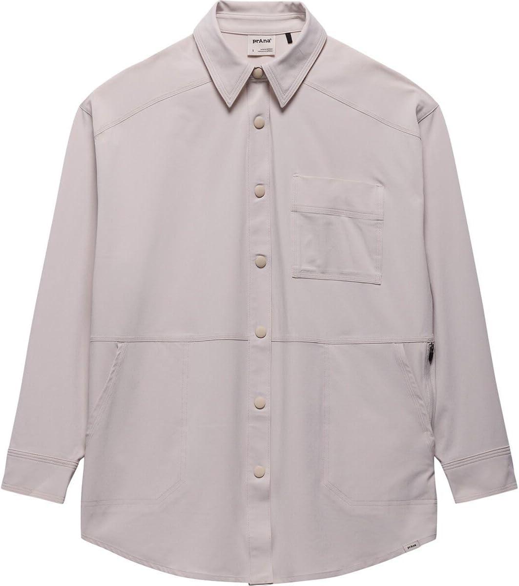 image:imageprAna Womens Railay Oversized Button DownAlmond