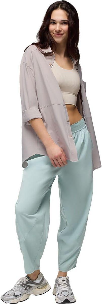 image:imageprAna Womens Railay Oversized Button DownAlmond