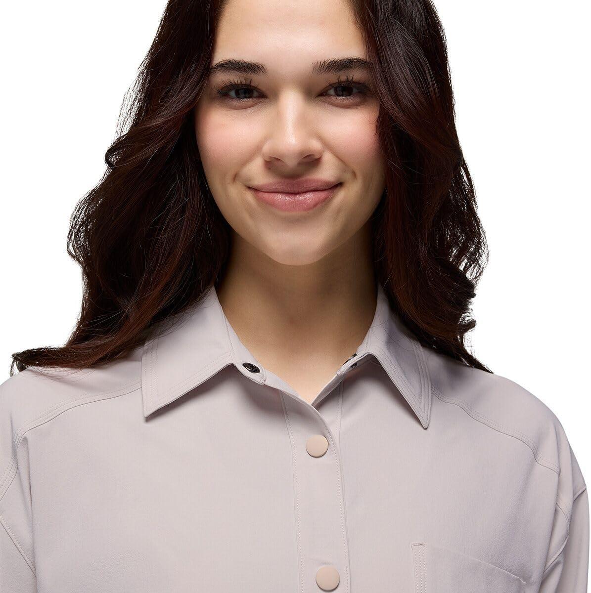 image:imageprAna Womens Railay Oversized Button DownAlmond