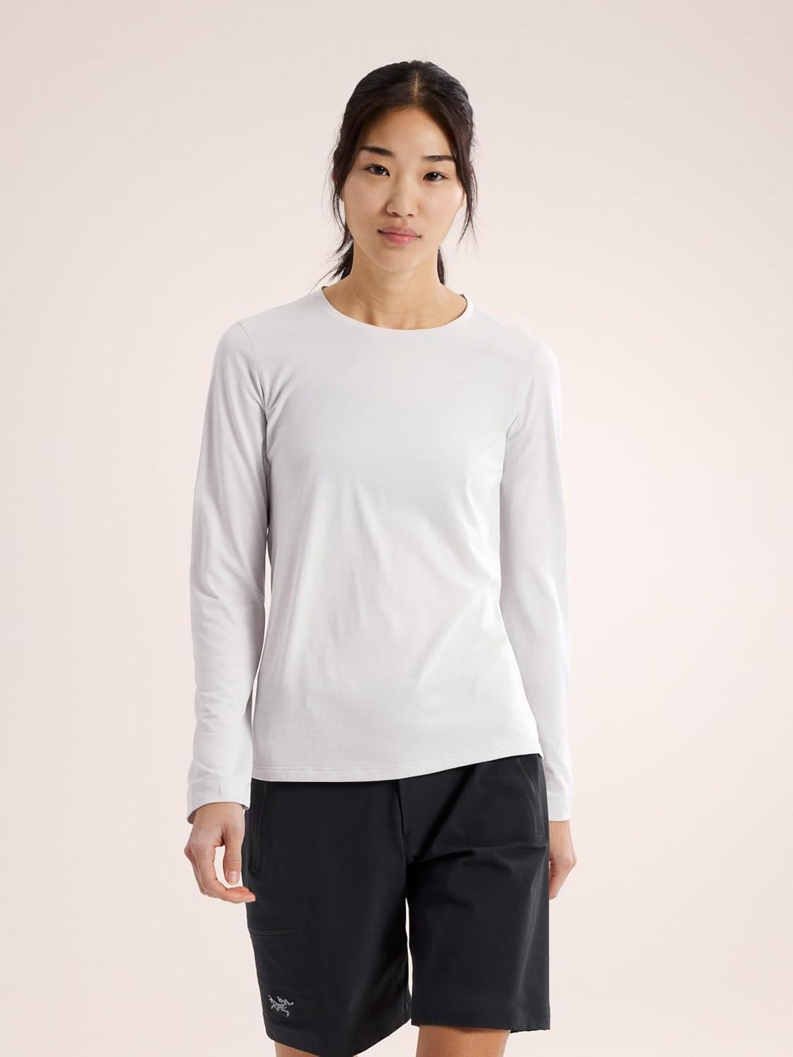 image:imageArcteryx Taema Crew Neck Long Sleeve Shirts for Women Quick Dry Long Sleeve Workout Shirts Hiking Running Fitness TopsAtmos Heather