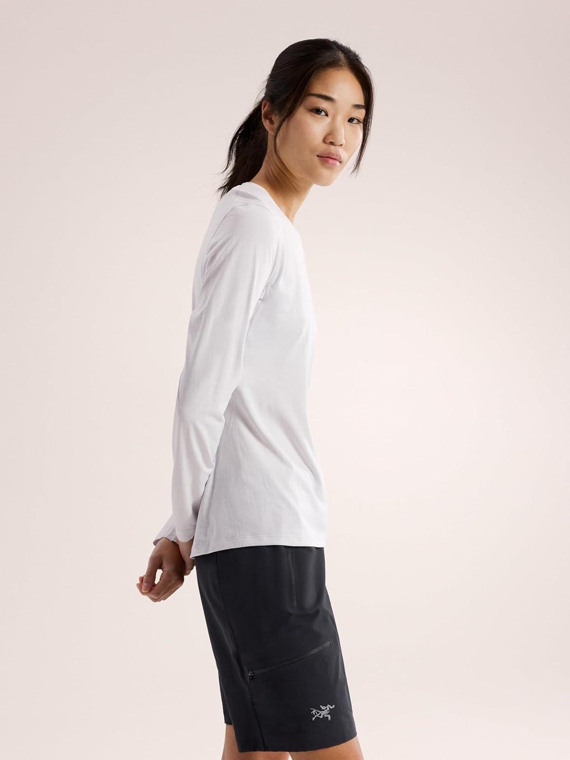 image:imageArcteryx Taema Crew Neck Long Sleeve Shirts for Women Quick Dry Long Sleeve Workout Shirts Hiking Running Fitness TopsAtmos Heather