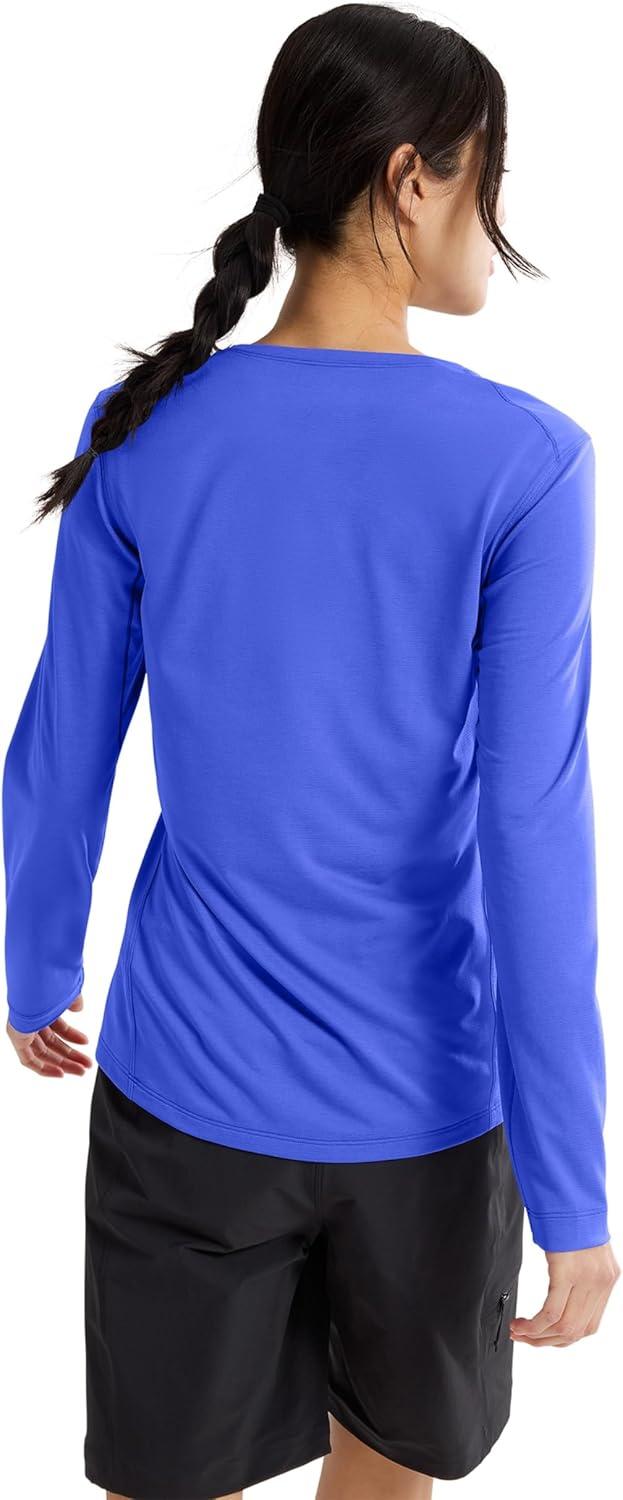 image:imageArcteryx Taema Crew Neck Long Sleeve Shirts for Women Quick Dry Long Sleeve Workout Shirts Hiking Running Fitness TopsElectra Heather