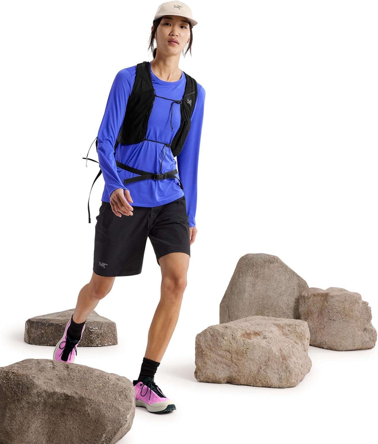 image:imageArcteryx Taema Crew Neck Long Sleeve Shirts for Women Quick Dry Long Sleeve Workout Shirts Hiking Running Fitness TopsElectra Heather