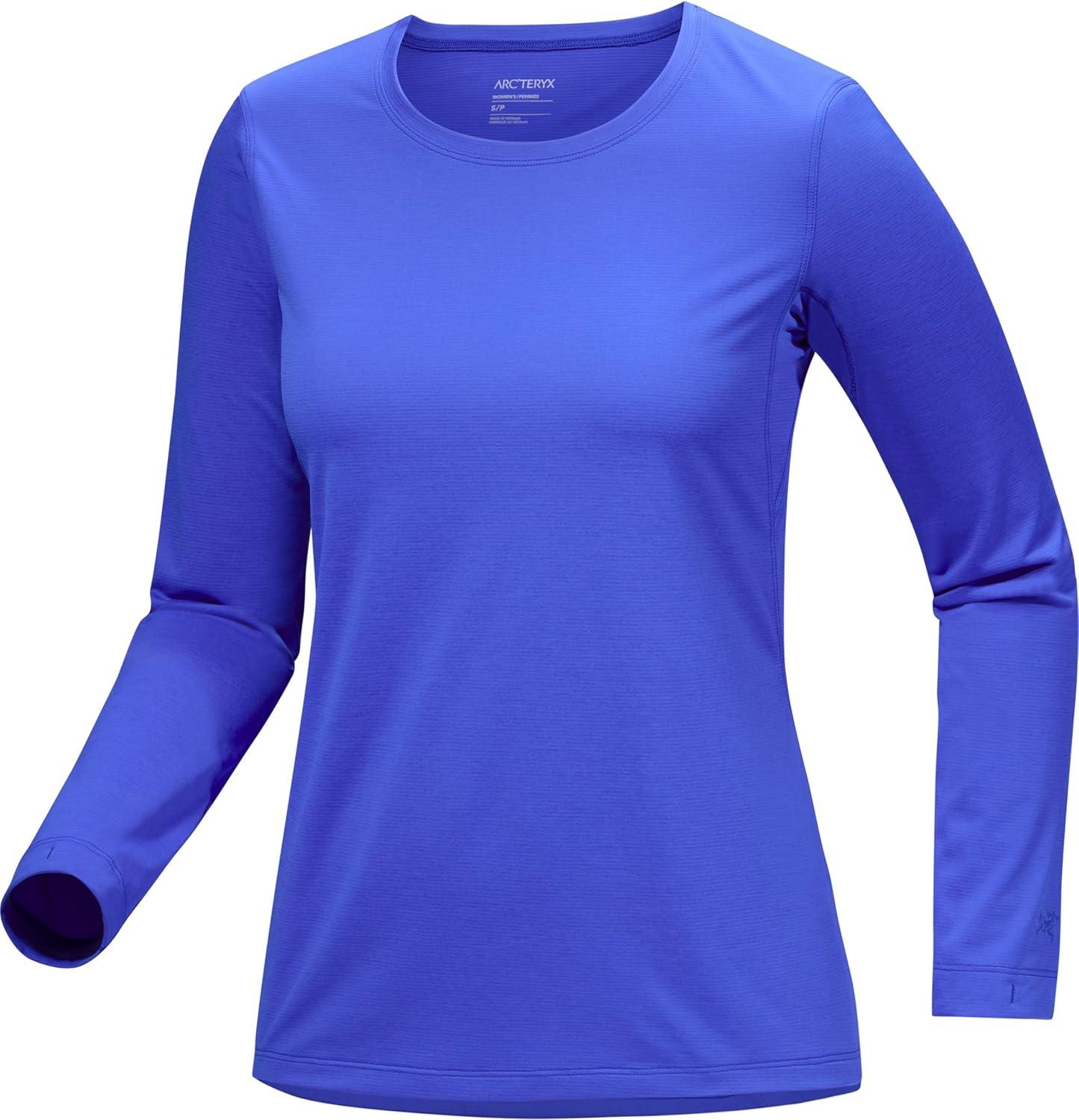 image:imageArcteryx Taema Crew Neck Long Sleeve Shirts for Women Quick Dry Long Sleeve Workout Shirts Hiking Running Fitness TopsElectra Heather