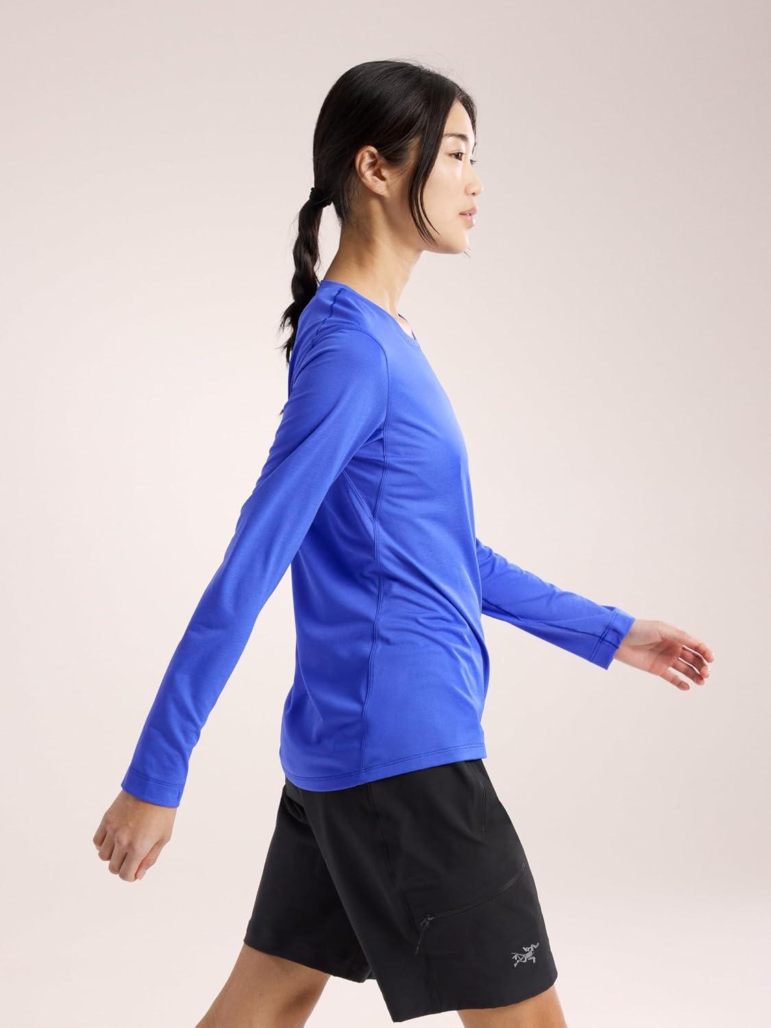 image:imageArcteryx Taema Crew Neck Long Sleeve Shirts for Women Quick Dry Long Sleeve Workout Shirts Hiking Running Fitness TopsElectra Heather