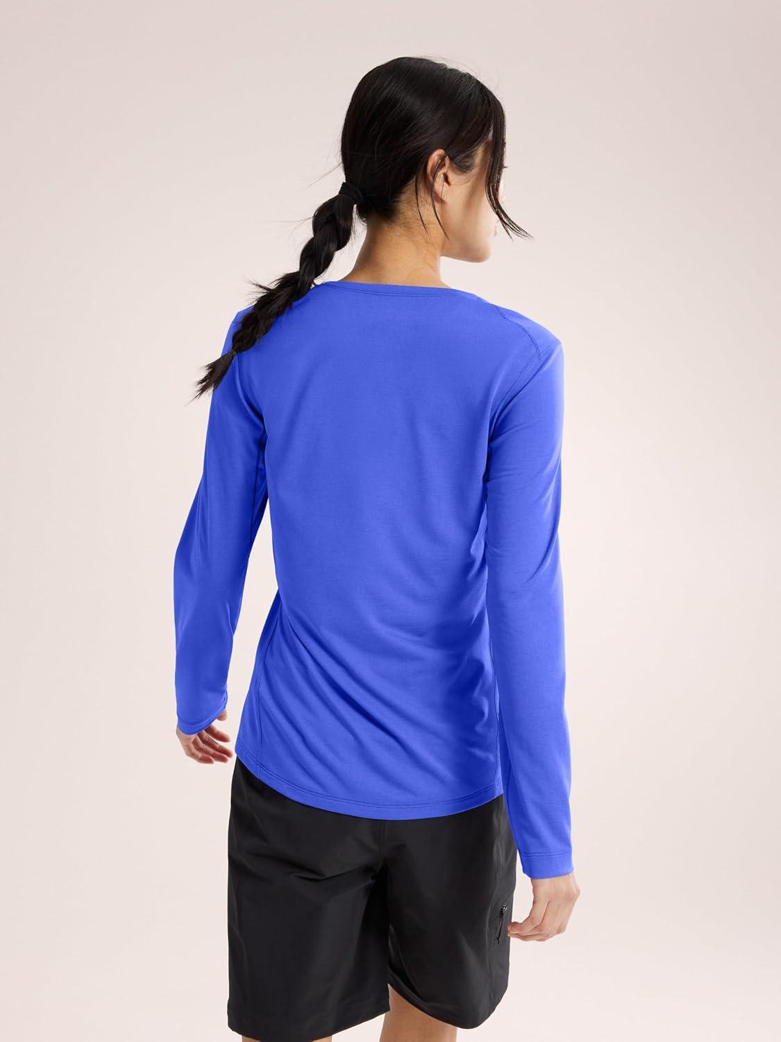 image:imageArcteryx Taema Crew Neck Long Sleeve Shirts for Women Quick Dry Long Sleeve Workout Shirts Hiking Running Fitness TopsElectra Heather
