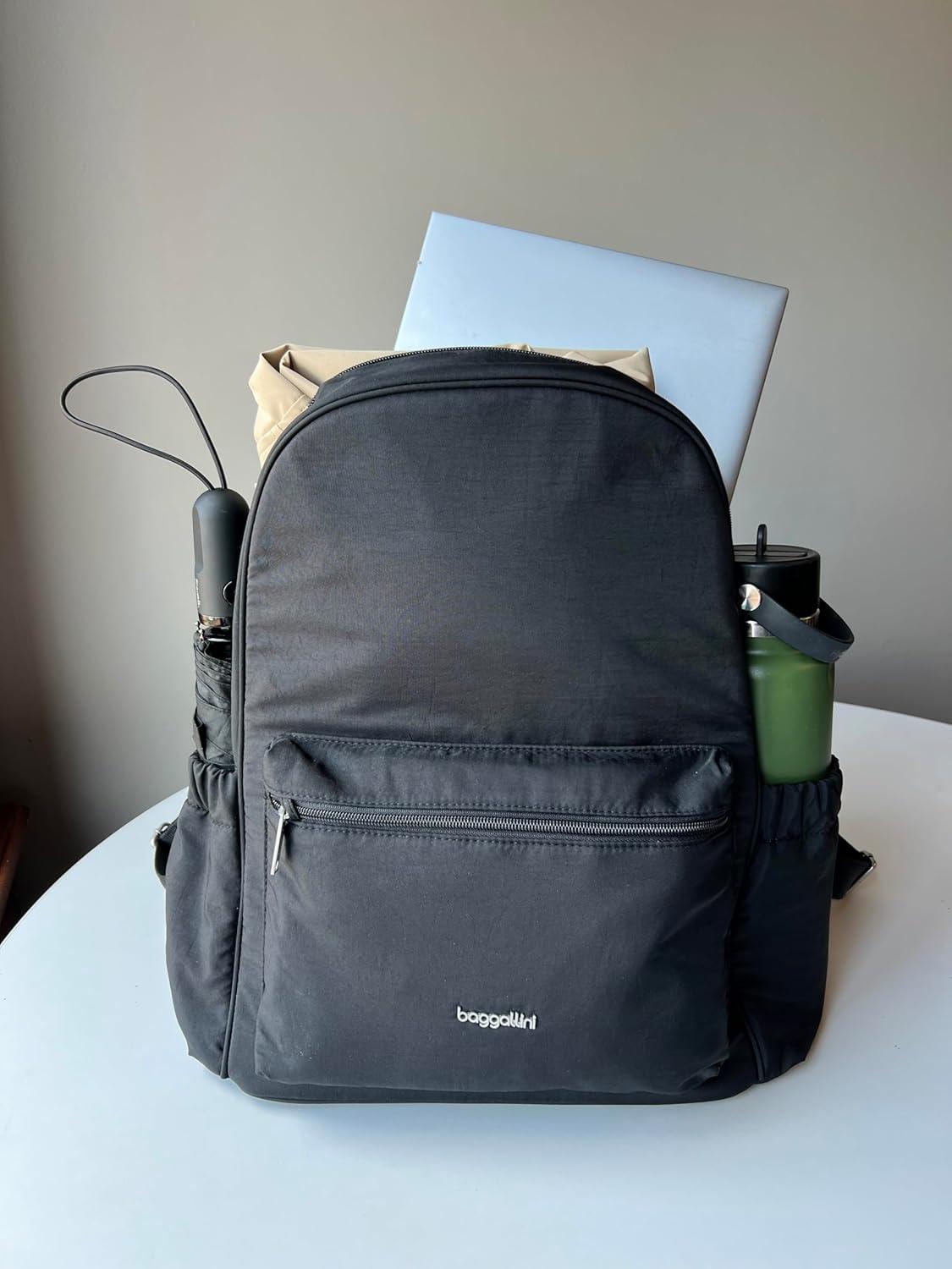 image:imageBaggallini Securtex AntiTheft Laptop Backpack CharcoalBlack