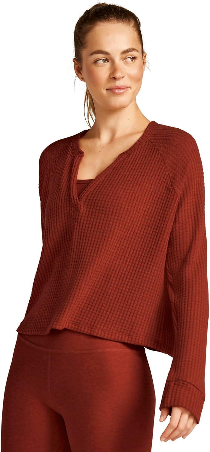 image:imageBeyond Yoga Womens Free Style PulloverRed Sand