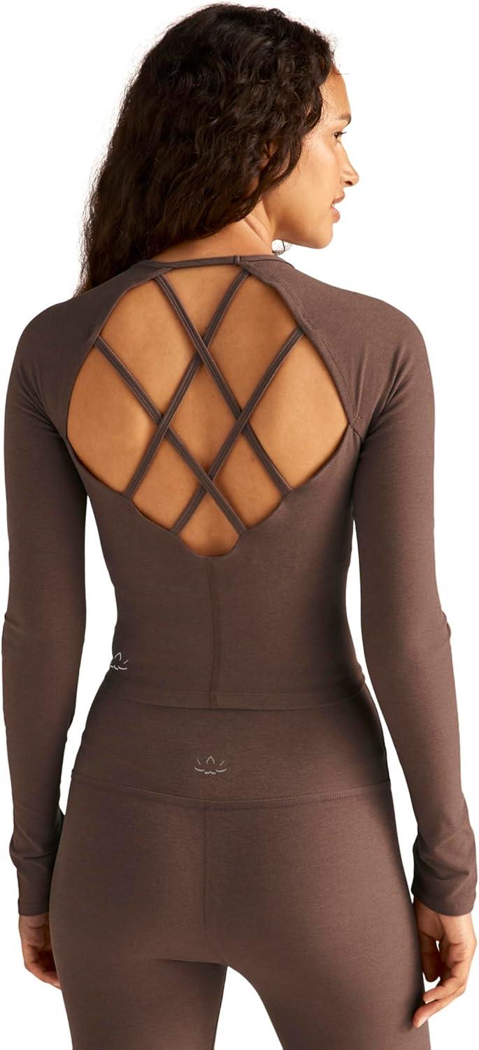 image:imageBeyond Yoga Womens Spacedye Enlighten Cropped Pullover