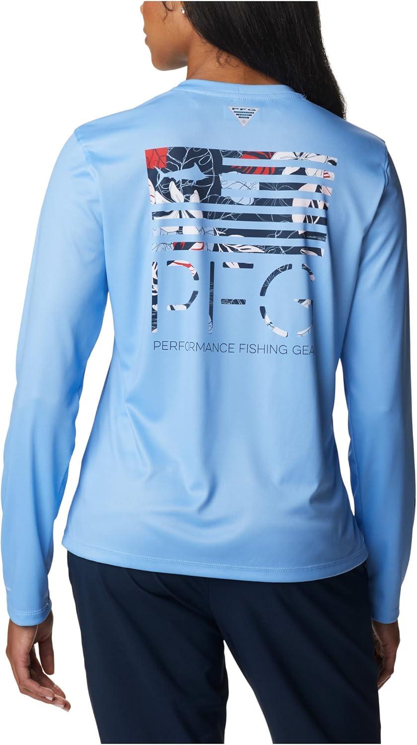 image:imageColumbia Womens Tidal Tee PFG Fish Star Long SleeveAgate BlueFish Star Tropamix