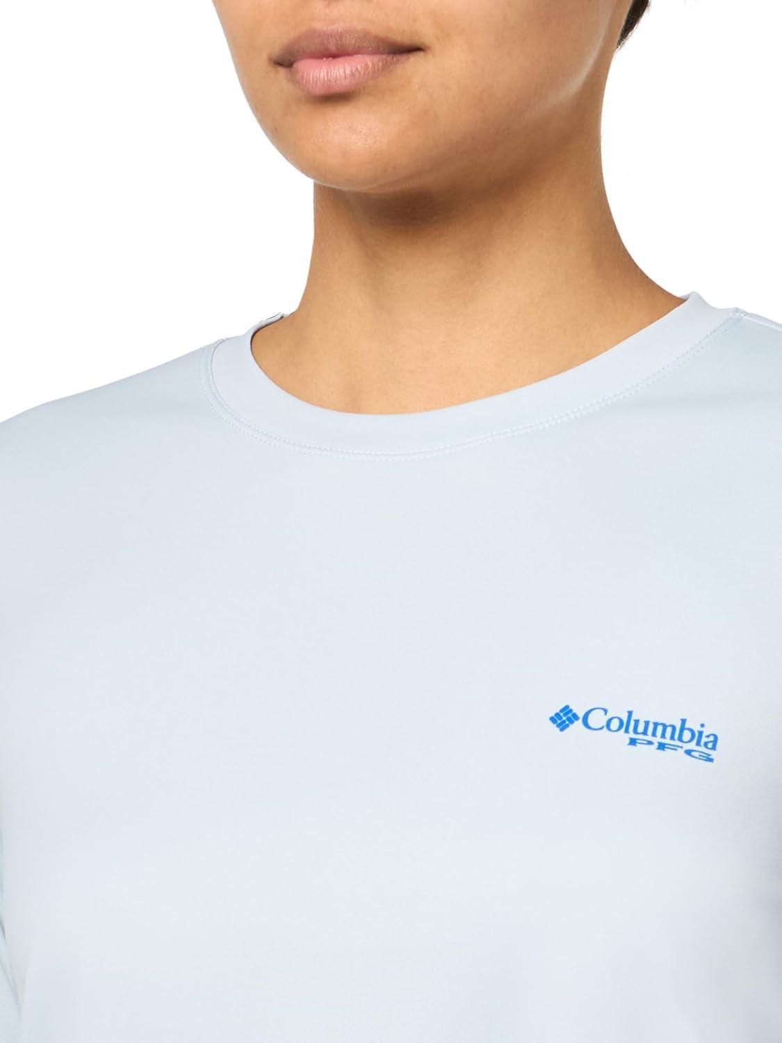 image:imageColumbia Womens Tidal Tee PFG Fish Star Long SleeveCirrus GreyFish Star Marlin Floracamo