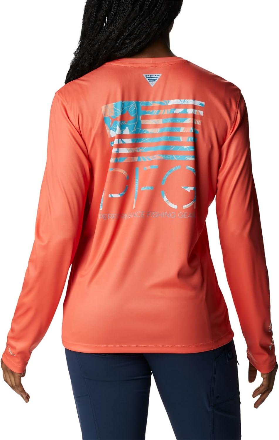 image:imageColumbia Womens Tidal Tee PFG Fish Star Long SleeveCorangeFish Star Tropamix