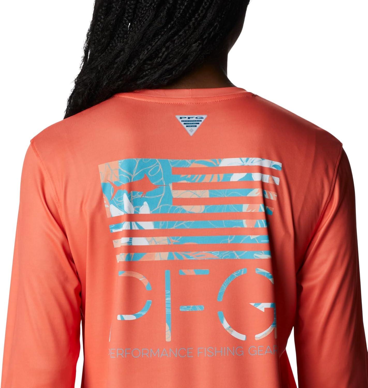 image:imageColumbia Womens Tidal Tee PFG Fish Star Long SleeveCorangeFish Star Tropamix