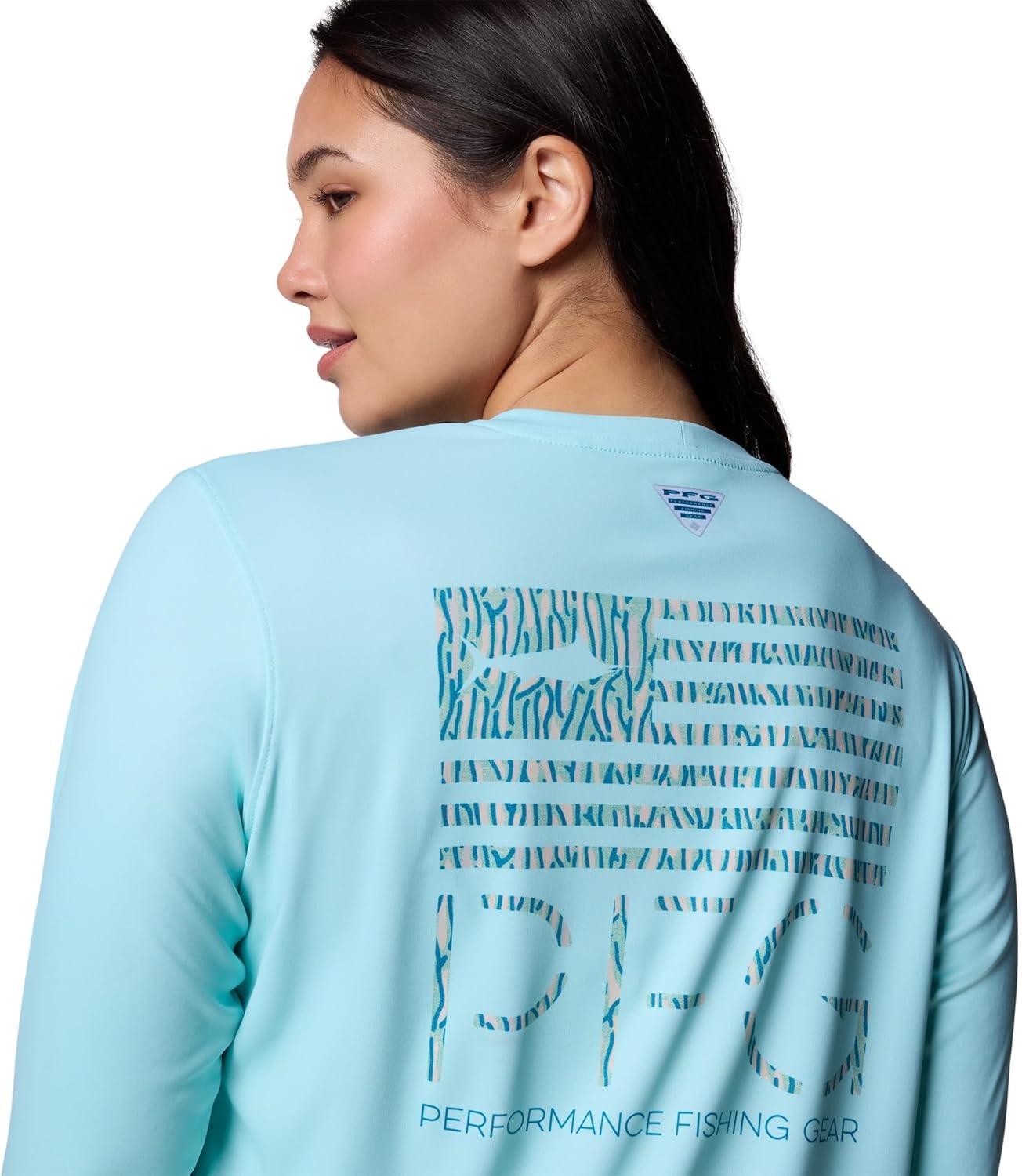 image:imageColumbia Womens Tidal Tee PFG Fish Star Long SleeveGulf StreamFish Star Marlin Coralize