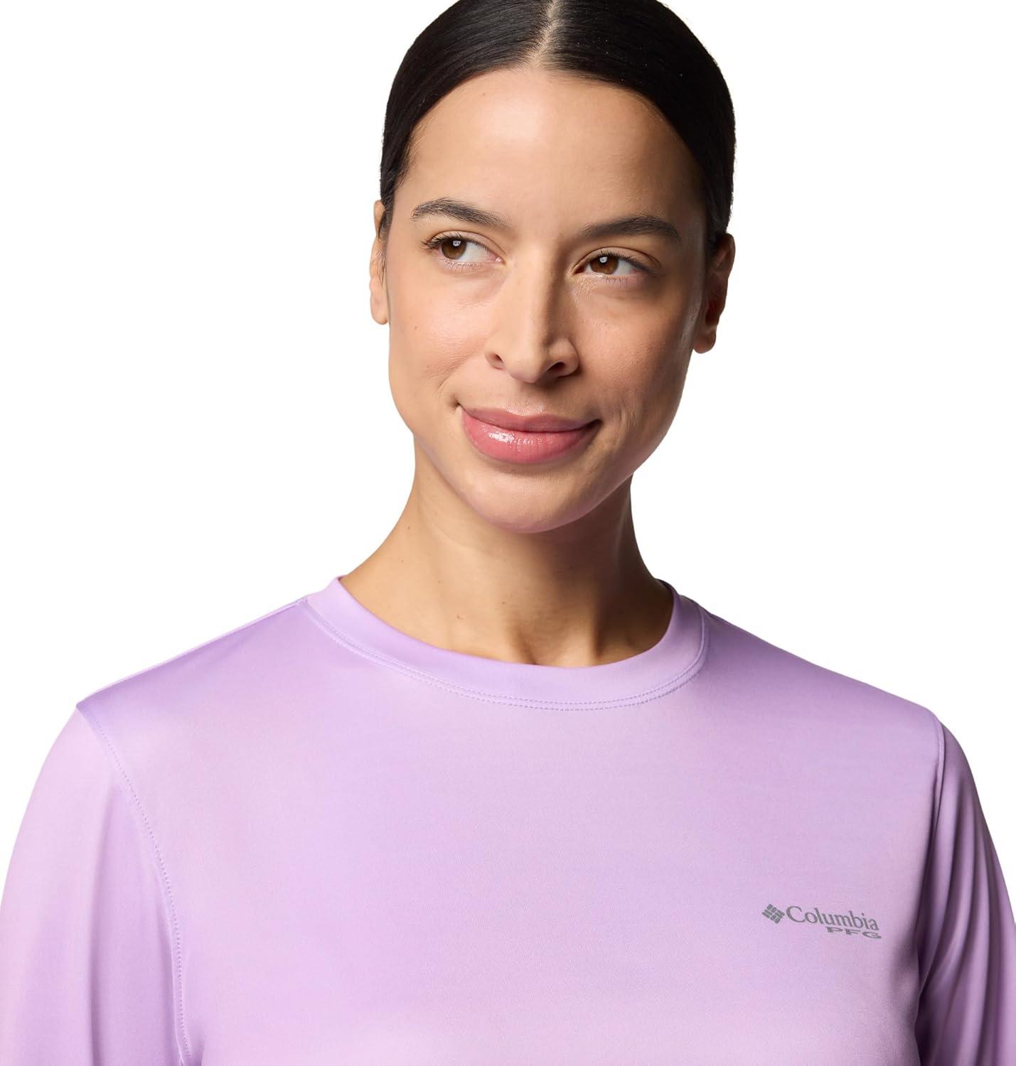 image:imageColumbia Womens Tidal Tee PFG Fish Star Long SleeveHydrangeaFish Star Marlin Floracamo