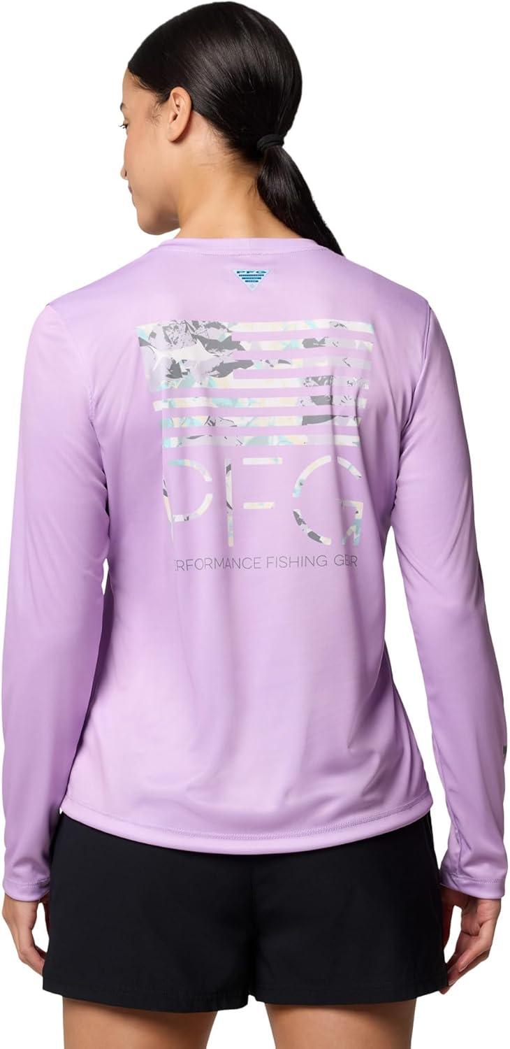 image:imageColumbia Womens Tidal Tee PFG Fish Star Long SleeveHydrangeaFish Star Marlin Floracamo