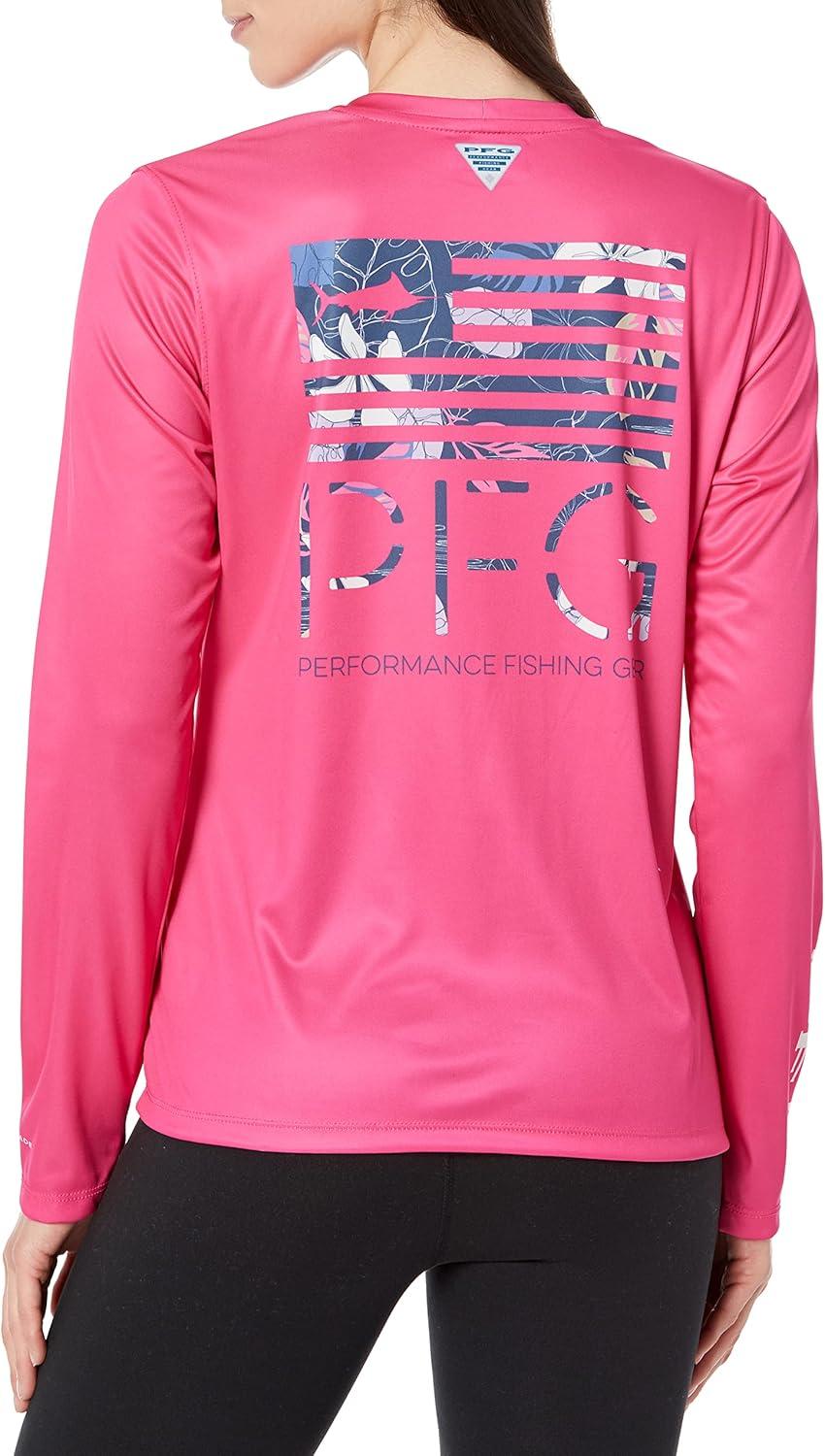image:imageColumbia Womens Tidal Tee PFG Fish Star Long SleeveUltra PinkFish Star Tropamix