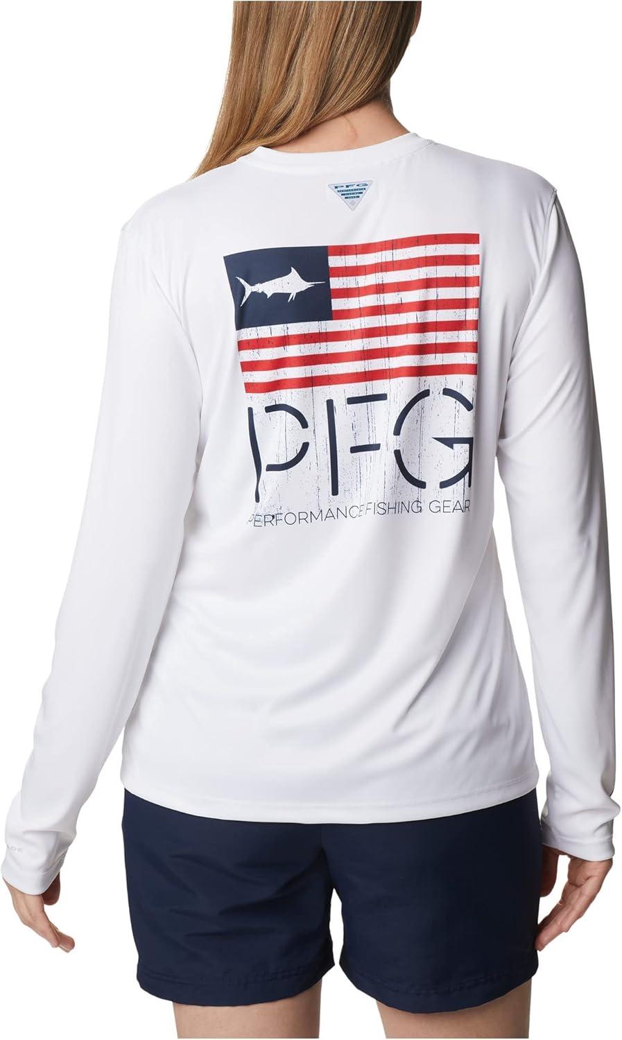 image:imageColumbia Womens Tidal Tee PFG Fish Star Long SleeveWhiteFish Star