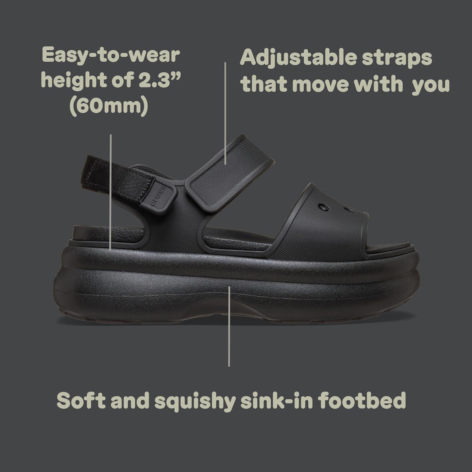 image:imageCrocs Womens Soho Y Strap SandalsBlack