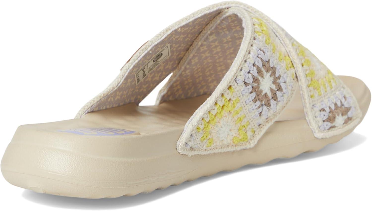 image:imageHEYDUDE womens Christi Slide Cottage CrochetEgretLavenderMulti