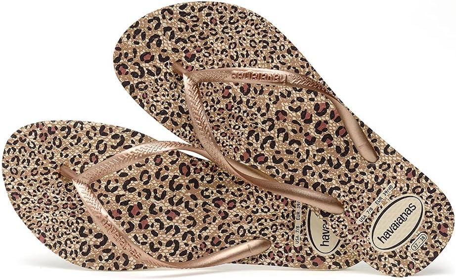 image:imageHavaianas Womens Dragon Flip FlopBeige Straw Ocre Metallic
