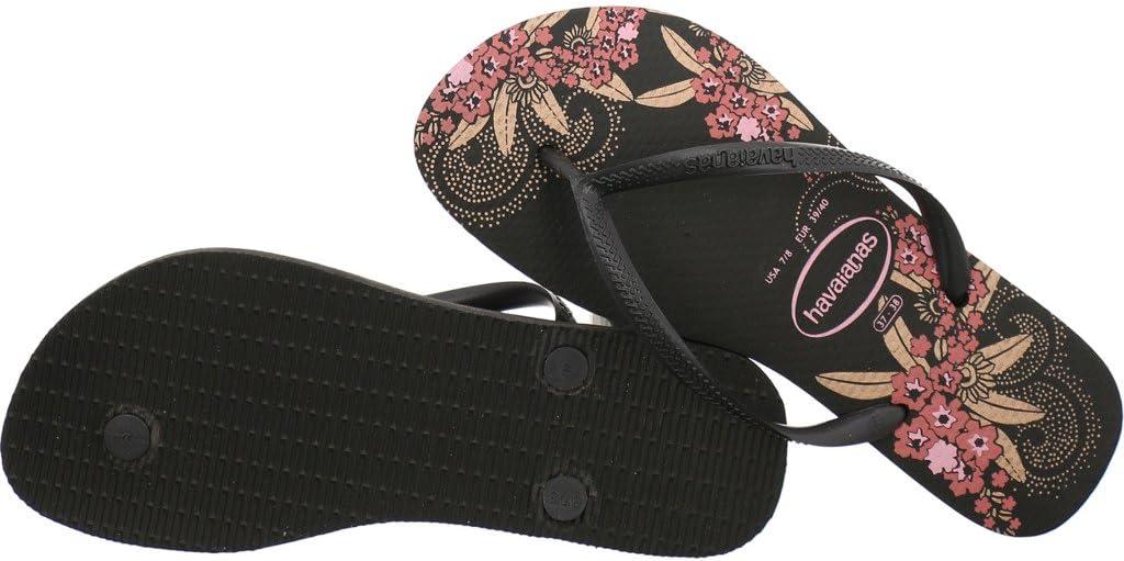 image:imageHavaianas Womens Dragon Flip FlopBlack Black Dark Grey
